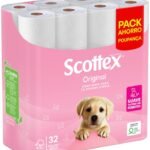 Scottex Original Papel Higiénico 32 Rollos