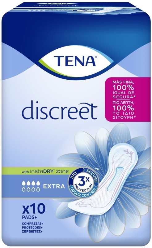 Tena Discreet Extra Compresas 10 Unidades