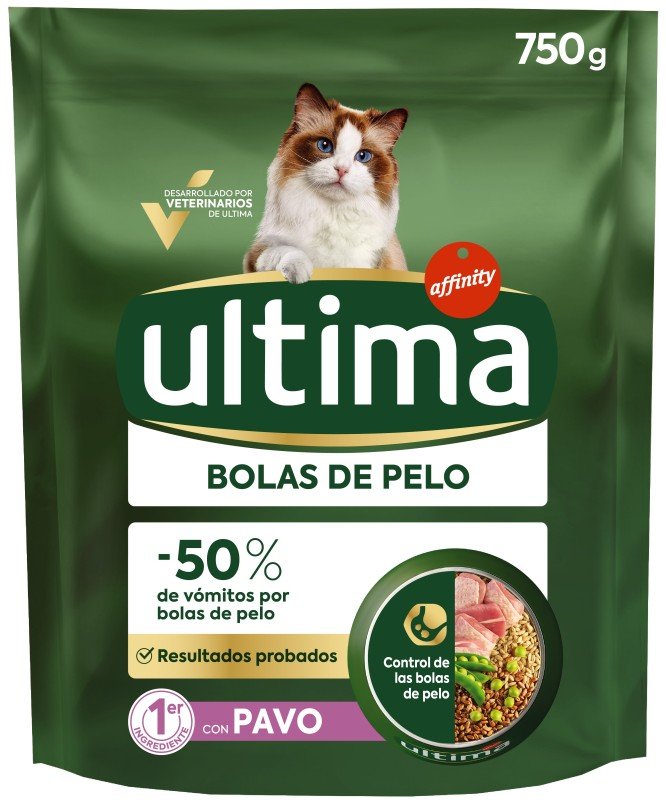 Ultima Comida Gato Control Bolas de Pelo 750g