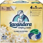 La Antigua Lavandera Detergente en Cápsulas 4en1 Flores Silvestres 22 Unidades