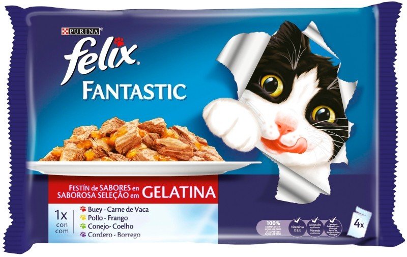 Purina Felix Fantastic Festín de Sabores 4x85g