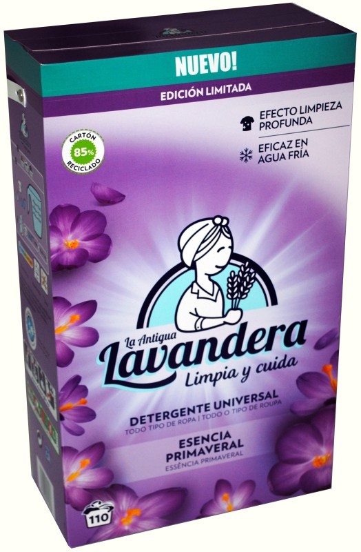 La Antigua Lavandera Detergente en Polvo Esencia Primaveral 110 Lavados