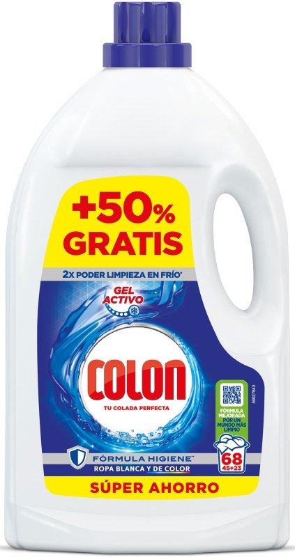 Colon Detergente Gel Activo 68 Lavados